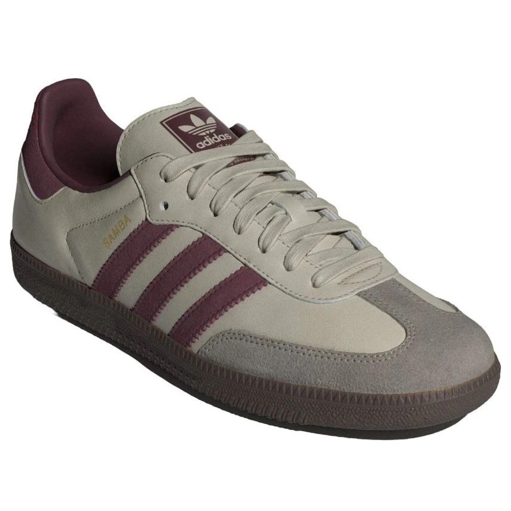 Adidas Samba OG Putty Grey Maroon NWT Mens Size 6.5 / Comparable to Women’s 7.5